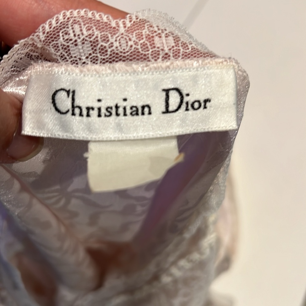 Christian Dior, vintage nightgown, lace detail women’s size medium - Picture 11 of 14